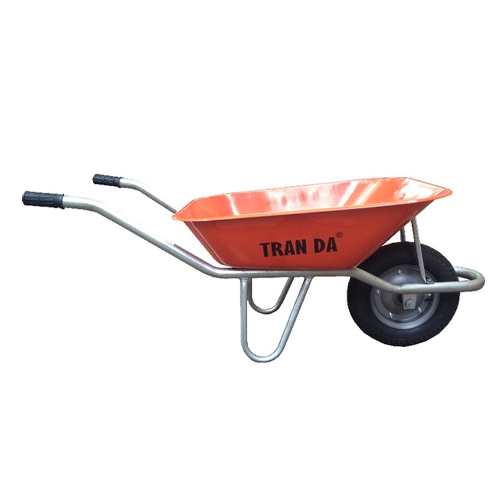 Xe rùa thùng tôn cam Trần Đà C-1.5 H76 67 lít tải 150 kg