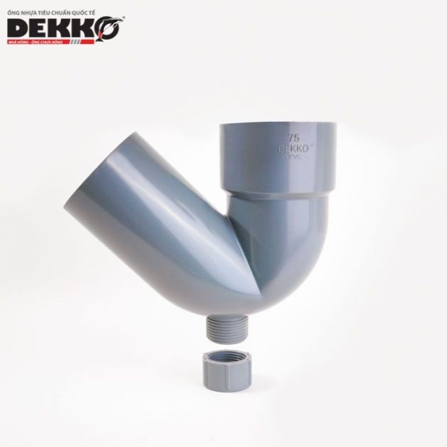 Xi phông (con thỏ) uPVC Dekko hệ inch
