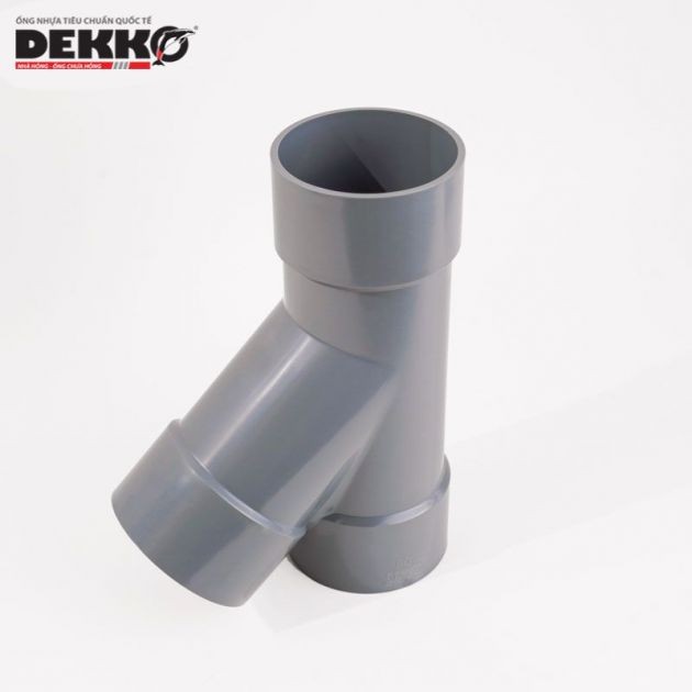 Y đều (ba chạc 45°) uPVC Dekko hệ inch