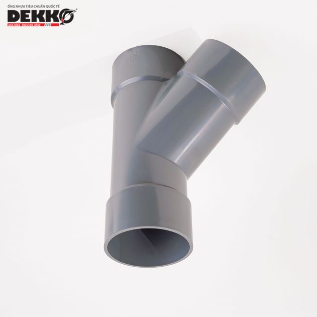 Y đều (ba chạc 45°) uPVC Dekko hệ mét